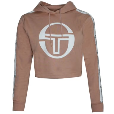 Sergio Tacchini Goran sudadera con capucha para mujer sudadera recortada puta rosa 38072 710
