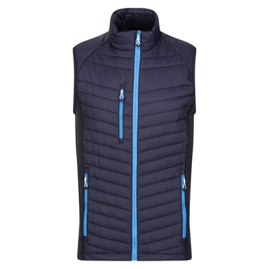 Regatta Mens Navigate Quilted Hybrid Gilet (Navy/French Blue)