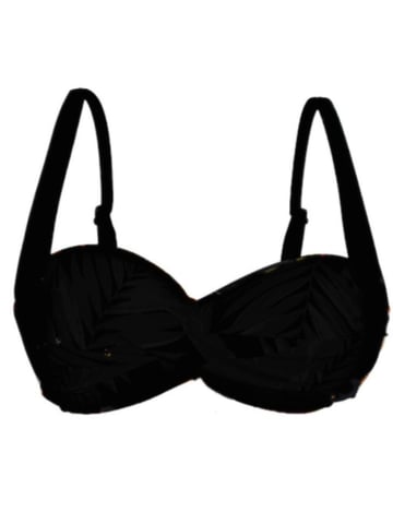 Twist Front Bikini Top Black