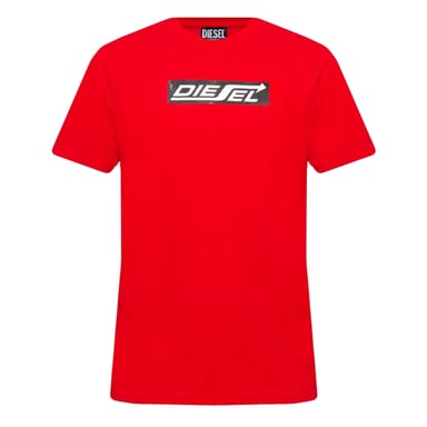 Diesel camiseta roja con logo de flecha