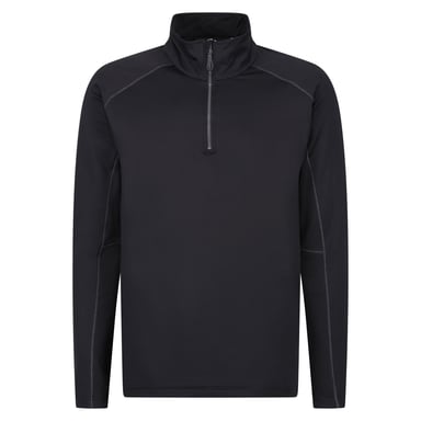 Regatta Mens Core Stretch Half Zip Midlayer (Black)