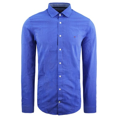 Camisa Tommy Hilfiger Darren Slim Fit A Rayas Azul Hombre