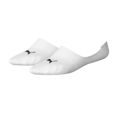 Puma Unisex Adult Liner Socks (Pack of 2) (White)
