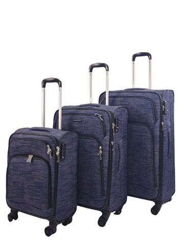 Maletas blandas de viaje con 8 ruedas y estampado ligero