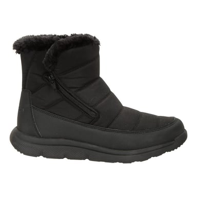 Mountain Warehouse Womens/Ladies Boston Fleece Lined Snow Boots (Black)
