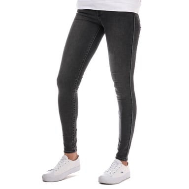 Women's Levis 710 Super Skinny Zip Past Jeans in Black