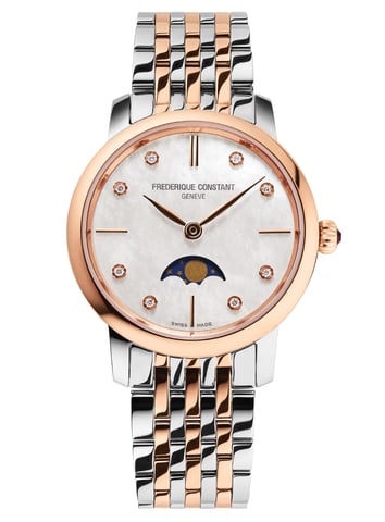 Frédérique Constant Slimline Moonphase Women's Multicolour Watch FC-206MPWD1S2B