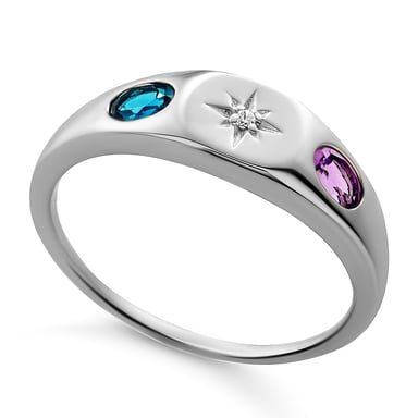 Orphelia 'Regula' Women's 925 Sterling Silver Ring - Silver ZR-7578