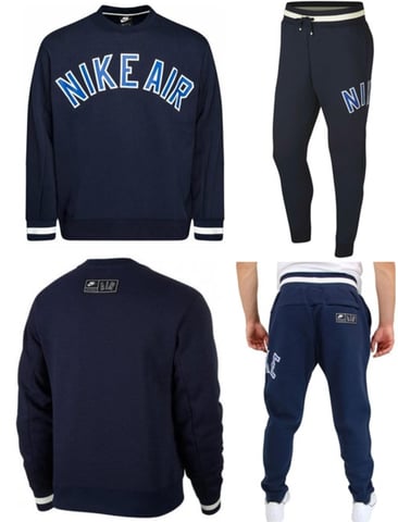 Nike Mens Tracksuit - Sweatshirt and Joggers in Navy