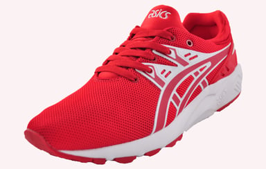 ASICS GEL-KAYANO EVO RED Textile Mens Lace Up Entrenadores H71SQ 2501