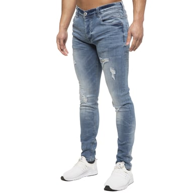 ETO | Jeans hiperelásticos para hombre con efecto angustia