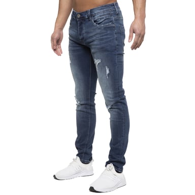 ETO | Jeans hiperelásticos para hombre con efecto angustia