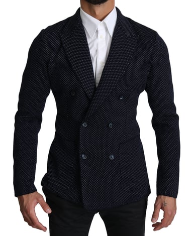 Abrigo Blazer Doble Breasted de Puntos Oscuros Dolce & Gabbana