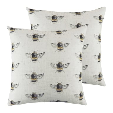 Cojines Bee Happy Repeat (Paquete Doble)