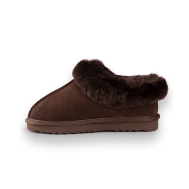 Aus Wooli Australia Zapatillas tobilleras tradicionales unisex de lana de oveja - Chocolate