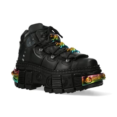 Botines de piel con plataforma New Rock WALL106-S23