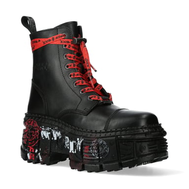 Botas de plataforma de cuero New Rock Punk WALL126CCT-C1