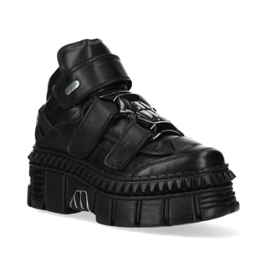 Botines de piel metalizados New Rock WALL285-S3