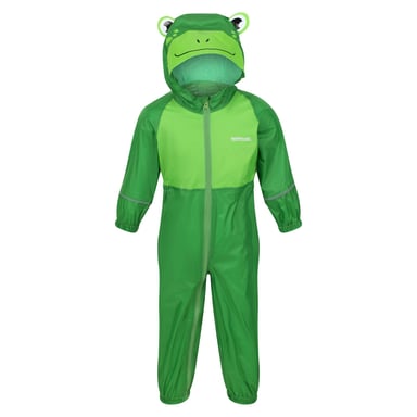 Regatta Childrens/Kids Charco Frog Puddle Suit (Extreme Green)