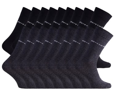 Business socks 18 pairs in BLACK (9x) and ANTHRACITE (9x)