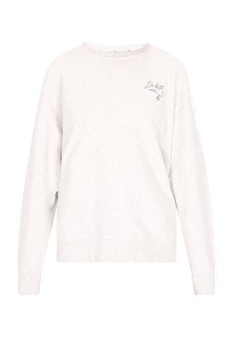 Dreimaster Sweatshirt women wool white melange