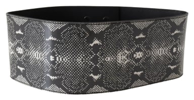 Cinturon De Diseno De Piel De Serpiente De Cuero De Moda