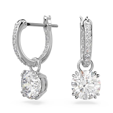 Swarovski 'Constella' Women's Base Metal Drop Earrings - Silver 5636717