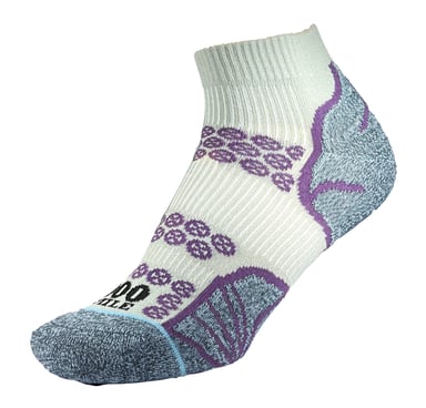 1000 Mile - Calcetines Running Lite Tobillera Doble Capa Mujer - Plata / Morado