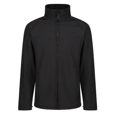 Regatta Uproar Mens Softshell Wind Resistant Fleece Jacket (All Black)