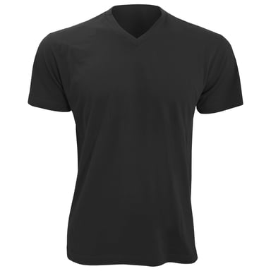 SOLS Mens Victory V Neck Short Sleeve T-Shirt (Deep Black)