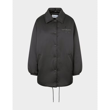 Women's Calvin Klein Oversized Padded Coach Jacket in Black