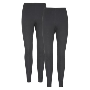 Mountain Warehouse Mens Talus Base Layer Bottoms (Pack of 2) (Black)