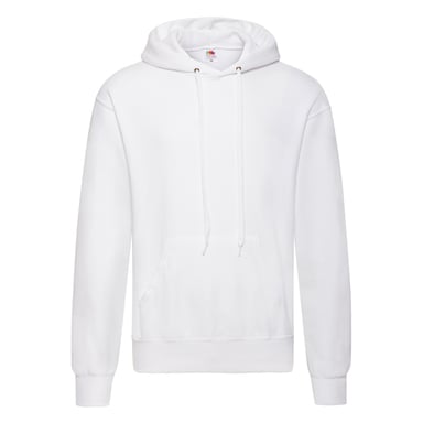Fruit of the Loom Adults Unisex Classic Hooded Sweatshirt (White)
