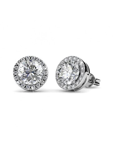 Pendientes Sophia - Plata y Cristal