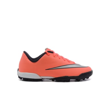 Nike Mercurial Vortex II TF Lace Up Orange Synthetic Kids Boots de fútbol 651644 803