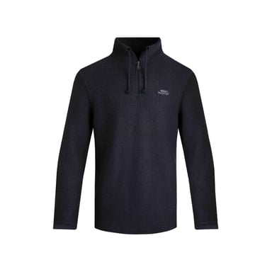 Weird Fish Mens Cruiser Macaroni Quarter Zip Pullover (Navy)