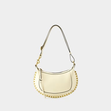 Bolso de hombro Oskan Moon - Isabel Marant - Piel - Crema