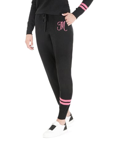 Crown Of Edinburgh Pantalon De Survetement En Cachemire Morningside Noir M
