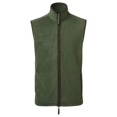 Premier Mens Artisan Fleece Gilet (Moss Green/Brown)