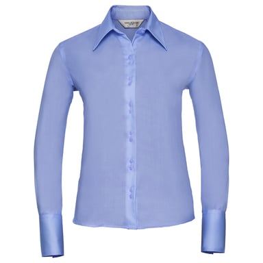 Russell Collection Womens/Ladies Ultimate Long-Sleeved Shirt (Bright Sky)
