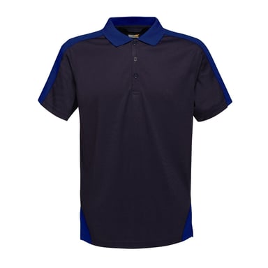 Regatta Mens Contrast Coolweave Polo Shirt (Navy/New Royal)