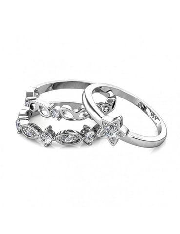 Anillo Solar - Plata y Cristal