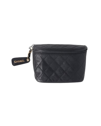 Chanel Vintage Belt Bag in Black Caviar Leather