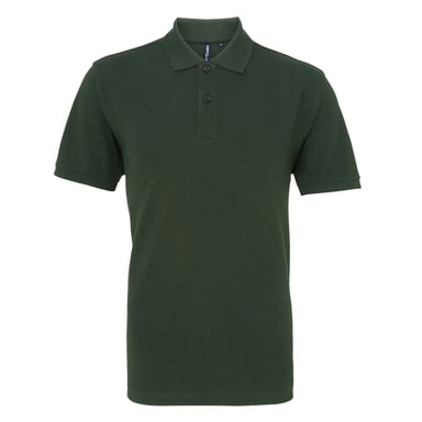 Asquith & Fox Mens Plain Short Sleeve Polo Shirt (Bottle)