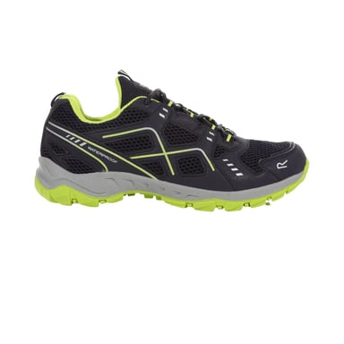 Regatta Mens Vendeavour Waterproof Walking Shoes (Navy/Lime Punch)