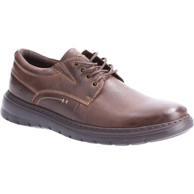 Hush Puppies Mens Triton Leather Casual Shoes (Brown)