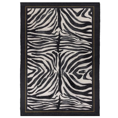 Alfombra Paoletti Leopardis de rayas de cebra para interior/exterior