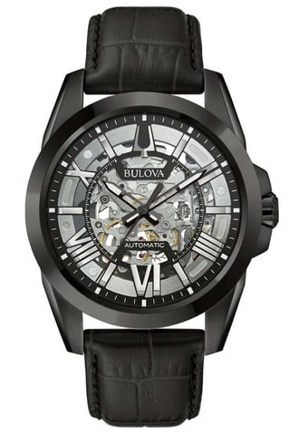 Bulova Sutton Skeleton Men's Black Watch 98A304