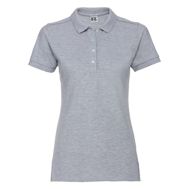 Russell Womens/Ladies Stretch Fitted Polo Shirt (Light Oxford Heather)