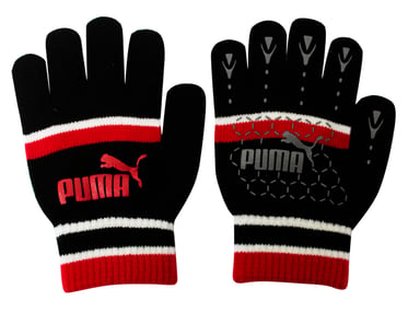 Guantes unisex Puma No 1 Logo Cat Magic Winter negro/rojo